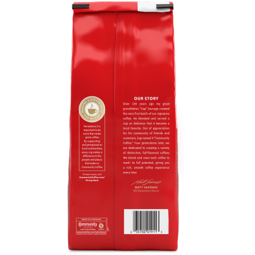 Community Coffee® Breakfast Blend Medium Roast Ground Coffee Perspective: back