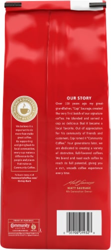 Community Coffee® Cafe Special® Medium-Dark Roast Ground Coffee Perspective: back