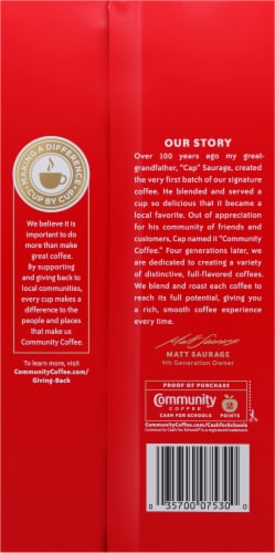 Community Coffee® Breakfast Blend Medium Roast Ground Coffee Perspective: back