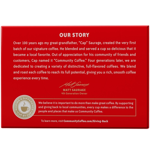 Community Coffee® Toasted Marshmallow K-Cup Coffee Pods Perspective: back