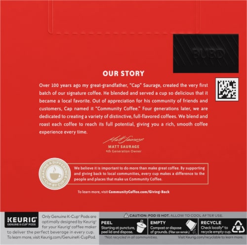 Community Coffee® Breakfast Blend Medium Roast K-Cup® Coffee Pods Perspective: back