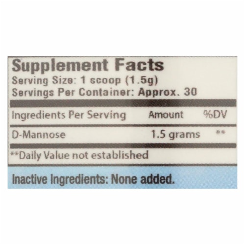 Cleartract D-Mannose Formula Powder - 50 g Perspective: back