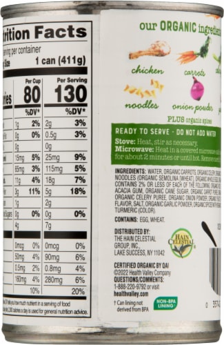 Health Valley® Chicken Noodle Soup Organic Perspective: back