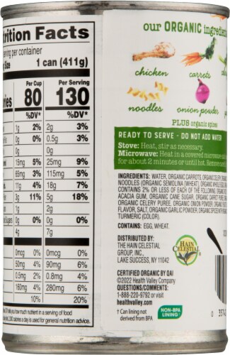 Health Valley Organic® Chicken Noodle Soup Perspective: back