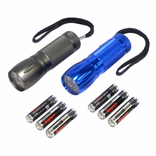 Allied International Element™ LED Flashlights and Batteries Perspective: back