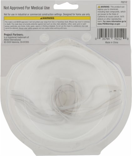 Allied Project Partners Dust Masks - White Perspective: back