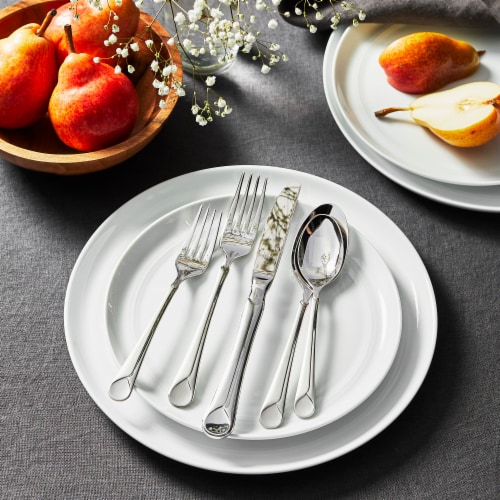 ZWILLING Provence 20-Piece 18/10 Stainless Steel Flatware Set, Silver Perspective: back