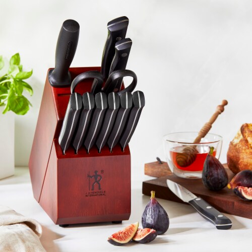 HENCKELS Dynamic 12-pc Knife Block Set - Acacia Perspective: back