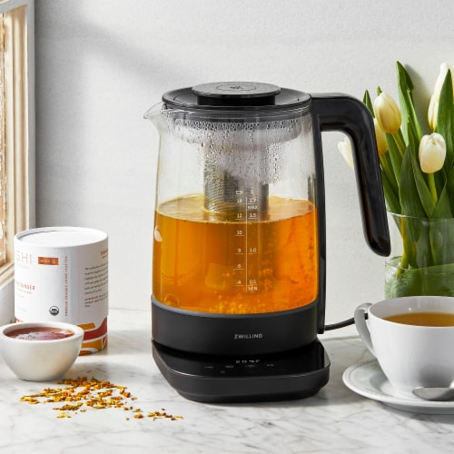 ZWILLING Enfinigy Glass Kettle, Tea Kettle, Black Perspective: back