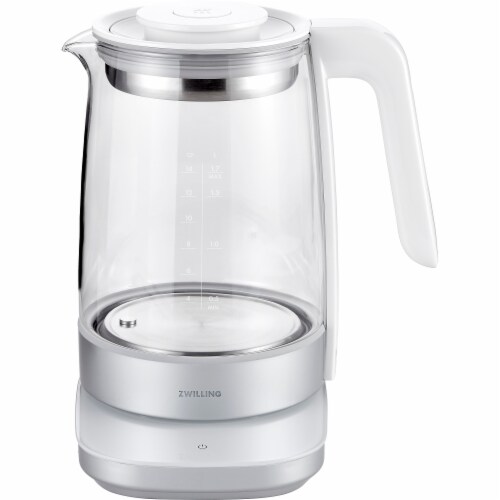 ZWILLING Enfinigy Glass Kettle, Tea Kettle, Silver Perspective: back