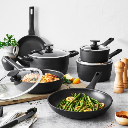 ZWILLING Madura Plus Forged 10-pc Aluminum Nonstick Cookware Set Perspective: back