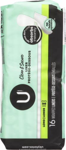 U By Kotex® Security® Lightdays® Wrapped Long Panty Liners Perspective: back