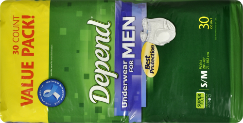 Depend Underwear for Men Perspective: back