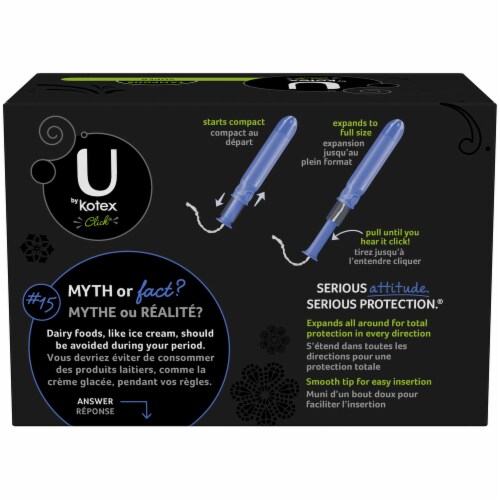 U By Kotex Click Super Tampons Perspective: back