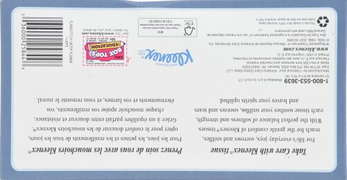 Kleenex White Facial Tissue Perspective: back