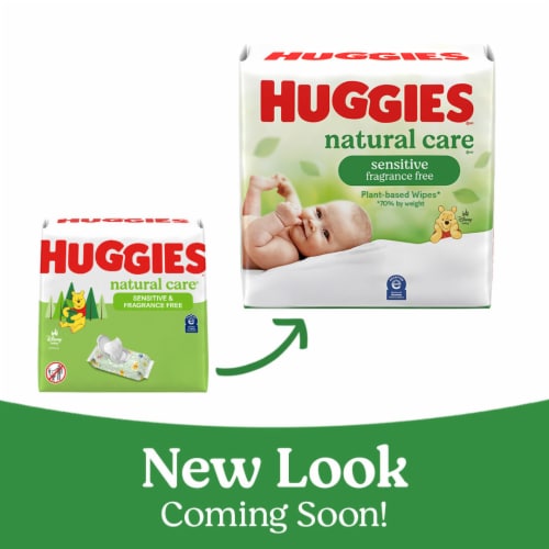 Huggies Natural Care Unscented Sensitive Baby Wipes