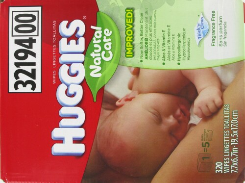 Huggies Natural Care Refill Baby Wipes Perspective: back