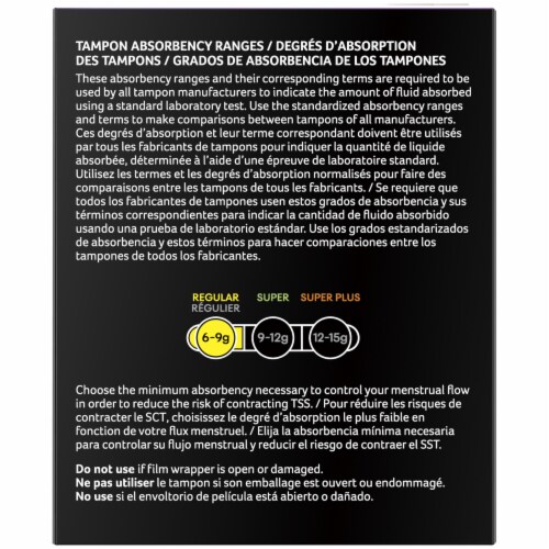 U by Kotex Click Compact Regular Tampons Perspective: back