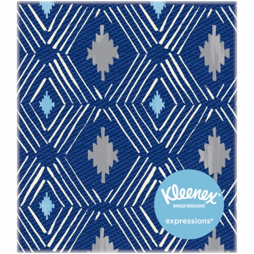 Kleenex® Expressions® Facial Tissue Cube Box Perspective: back