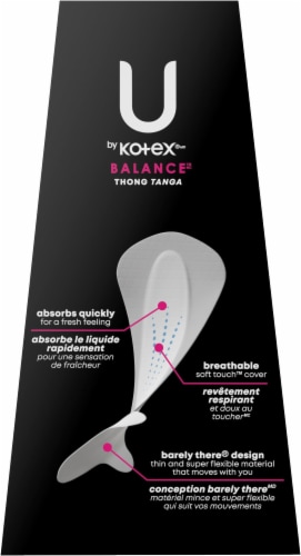 U by Kotex Barely There Regular Thong Liners, 50 ct - QFC