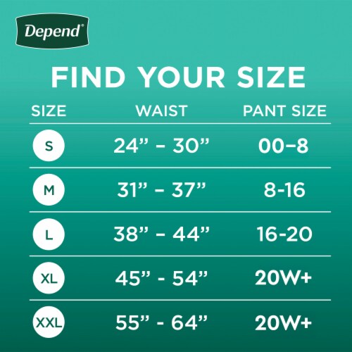 Depend Adult Incontinence Underwear Fresh Protection for Women, Size XL Perspective: back