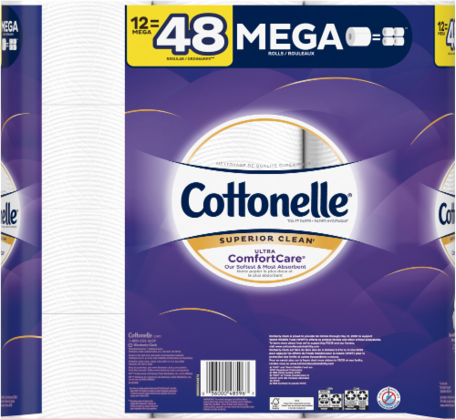 Cottonelle Ultra Comfort Care Mega Roll Bath Tissue, 12 rolls - Kroger