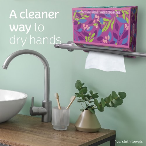 Kleenex Disposable Paper Hand Towels Box Perspective: back