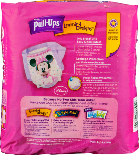 Pull-Ups Learning Designs Girls' Potty Training Pants, 3T-4T (32-40 lbs) Perspective: back