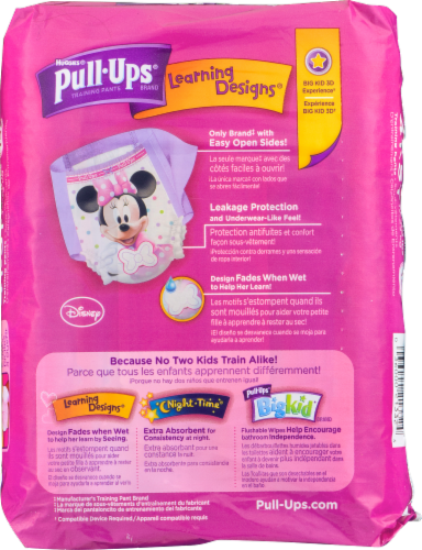 Pull-Ups Learning Designs Girls' Potty Training Pants, 4T-5T (38-50 lbs) Perspective: back