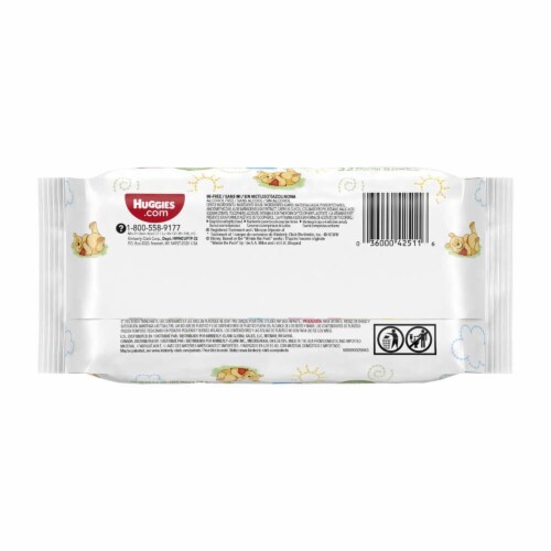 Huggies Natural Care Baby Wipe Soft Pack, 32 Wipes 42511 Perspective: back