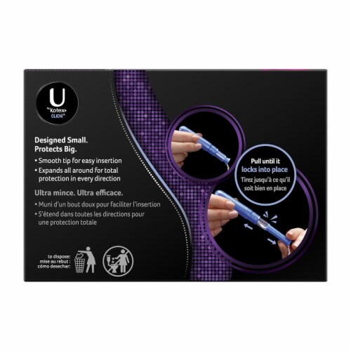 U by Kotex Click Super Tampons Perspective: back