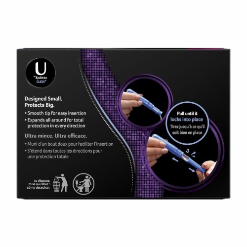 U by Kotex Click Regular Tampons Perspective: back