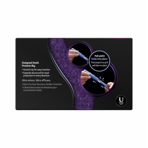U by Kotex Click Compact Regular & Super Unscented Tampon Multipack Perspective: back