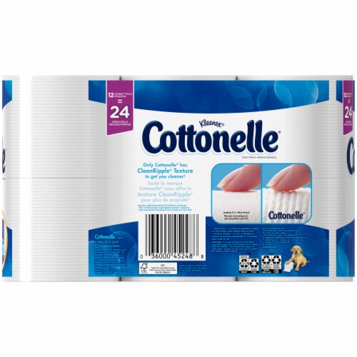 Cottonelle Clean Care Double Roll Bath Tissue Perspective: back