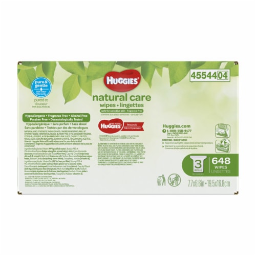 HUGGIES LINGETTES NATURAL CARE