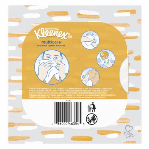 Kleenex Multicare Facial Tissue Perspective: back