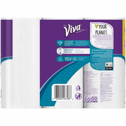 Viva® Vantage Choose-A-Sheet White Big Paper Towels Perspective: back