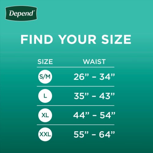 Depend Fresh Protection Adult Incontinence Underwear Maximum Absorbency Extra-Large Grey Underwear Perspective: back
