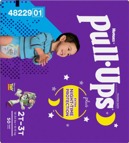 Pull-Ups Boys Night Time Disney Pixar 2T-3T Training Pants Perspective: back