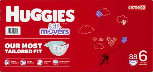 Huggies Little Movers Baby Diapers, Size 6 (35+ lbs) - GroceriesAhead