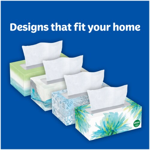 Kleenex® Soothing Lotion™ Facial Tissues Flat Box Perspective: back