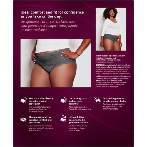 Depend Silhouette Maximum Absorbency L/XL Incontinence Underwear for Women Perspective: back