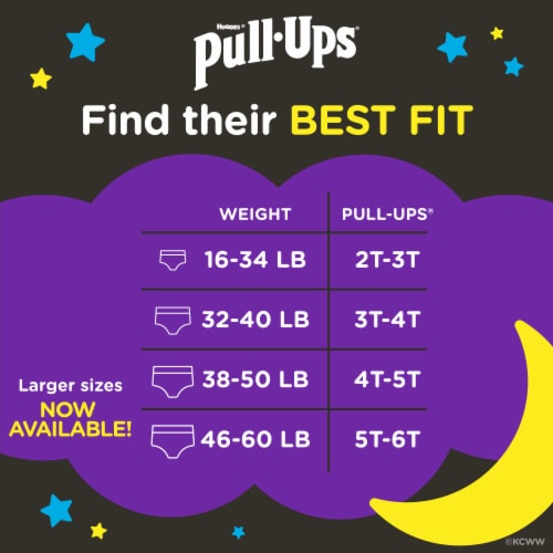 Pull-Ups Night-Time Boys' Potty Training Pants 3T-4T (32-40 lbs), 18 ct -  Pay Less Super Markets