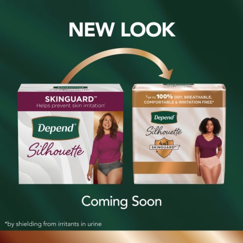 Depend Silhouette Maximum Absorbency M Black Pink Berry