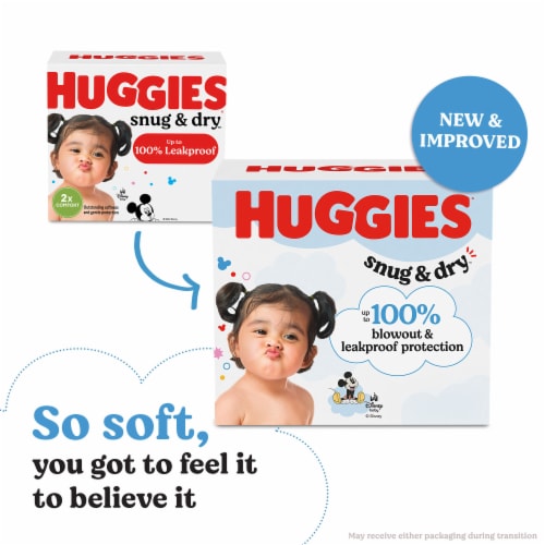 Huggies Snug & Dry Diapers Disney Size 1 8-14 LB - 50 CT, Diapers