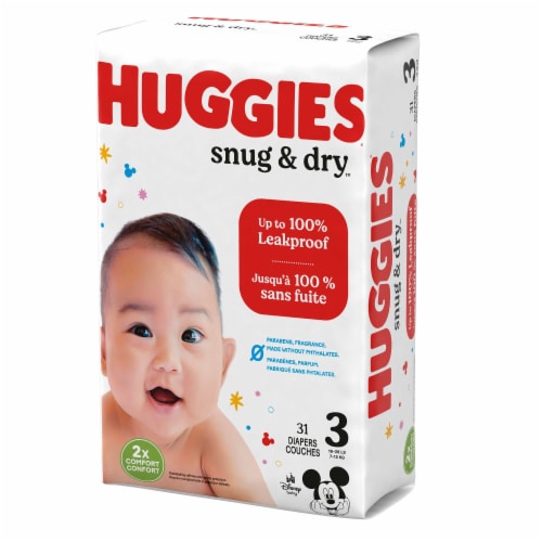 Huggies Little Movers Diapers, Disney Baby, 3 (16-28 lb) - 84 diapers