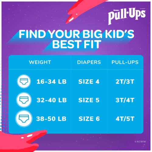 Pull-Ups Learning Designs Boys' Potty Training Pants, 2T-3T (16-34