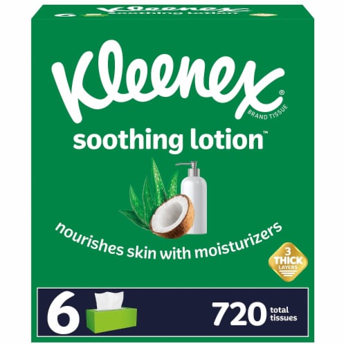 Kleenex Soothing Lotion Facial Tissue Perspective: back