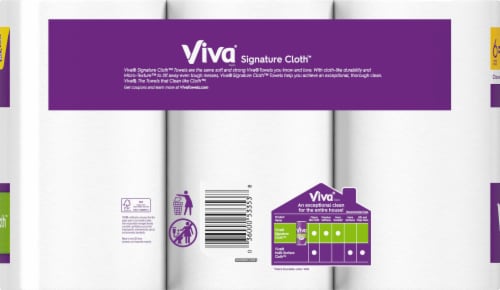 Viva® Triple Signature Cloth Paper Towels Perspective: back