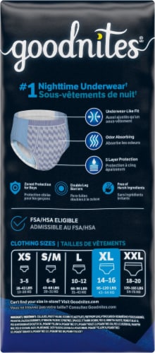 Goodnites Boys' Bedwetting Underwear, XL (95-140 lbs) Perspective: back